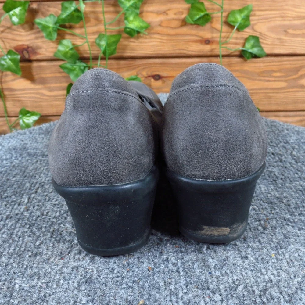 Skechers Rumblers-Frilly Womens Wedge Loafer Size 8 Work Office Charcoal Grey